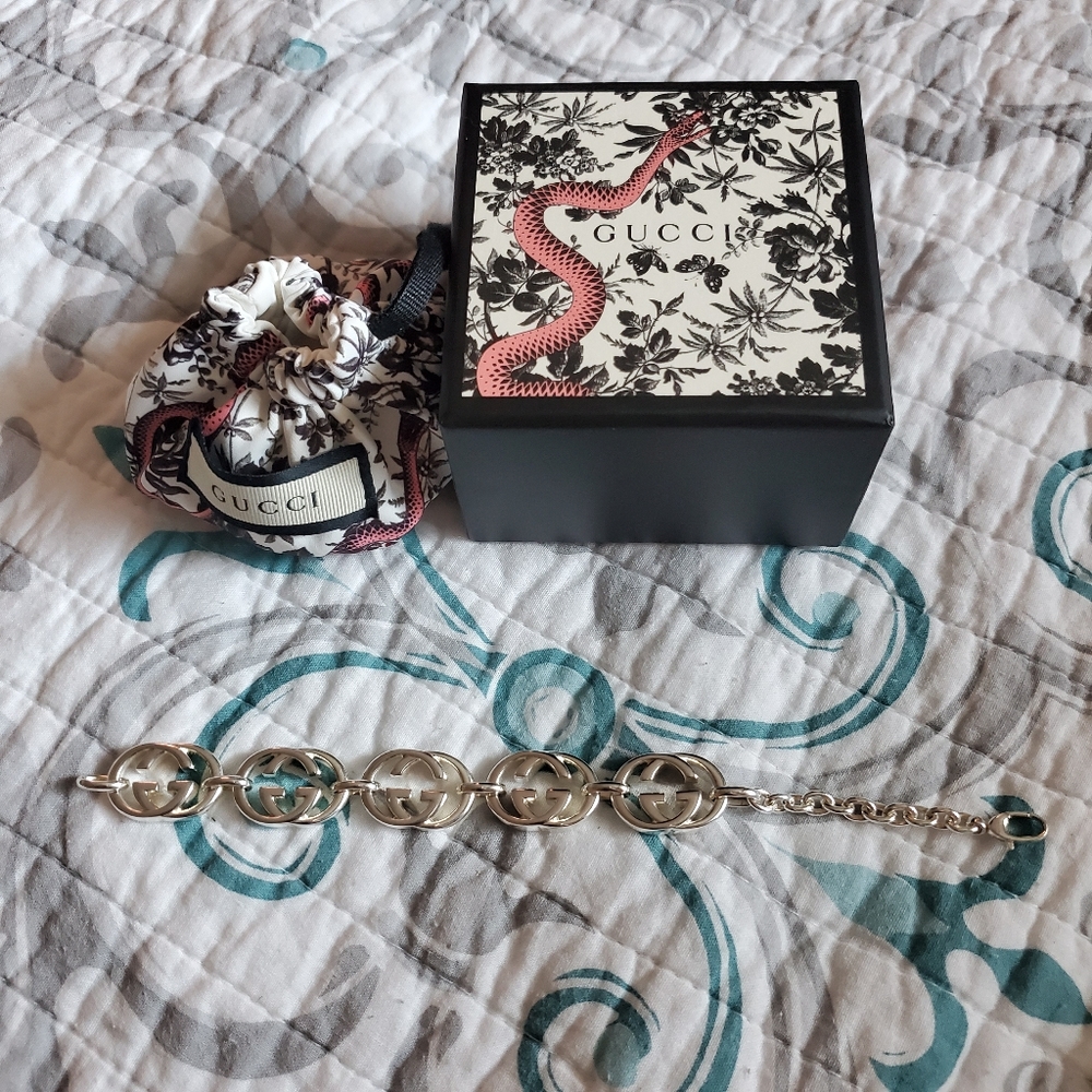 Authentic Gucci Interlocking G 'Britt' Bracelet